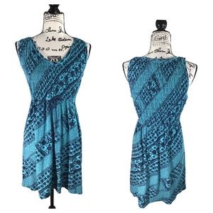 DKNY | Sleeveless Drawstring Midi Tank Dress| L